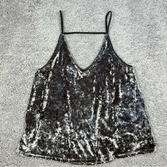 American Eagle Top Womens Extra Small Crushed Velvet Party Night Out Club Rodeo - Picture 3 of 3
